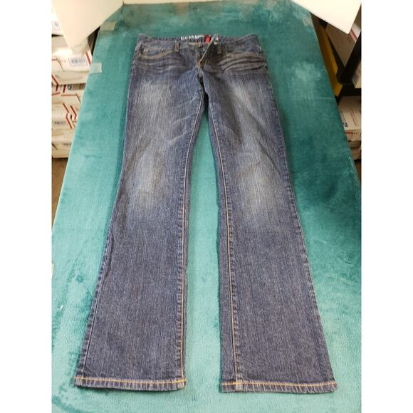 Guess Jeans Size 29 Womens Blue Stretch Denim Pants Mid Rise Carla Bootcut - Picture 2 of 14